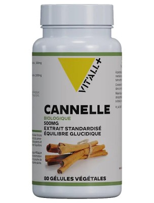 Image 80772 supplémentaire pour Cannelle 500mg Bio - Digestion 80 gélules végétales - Vit'all+