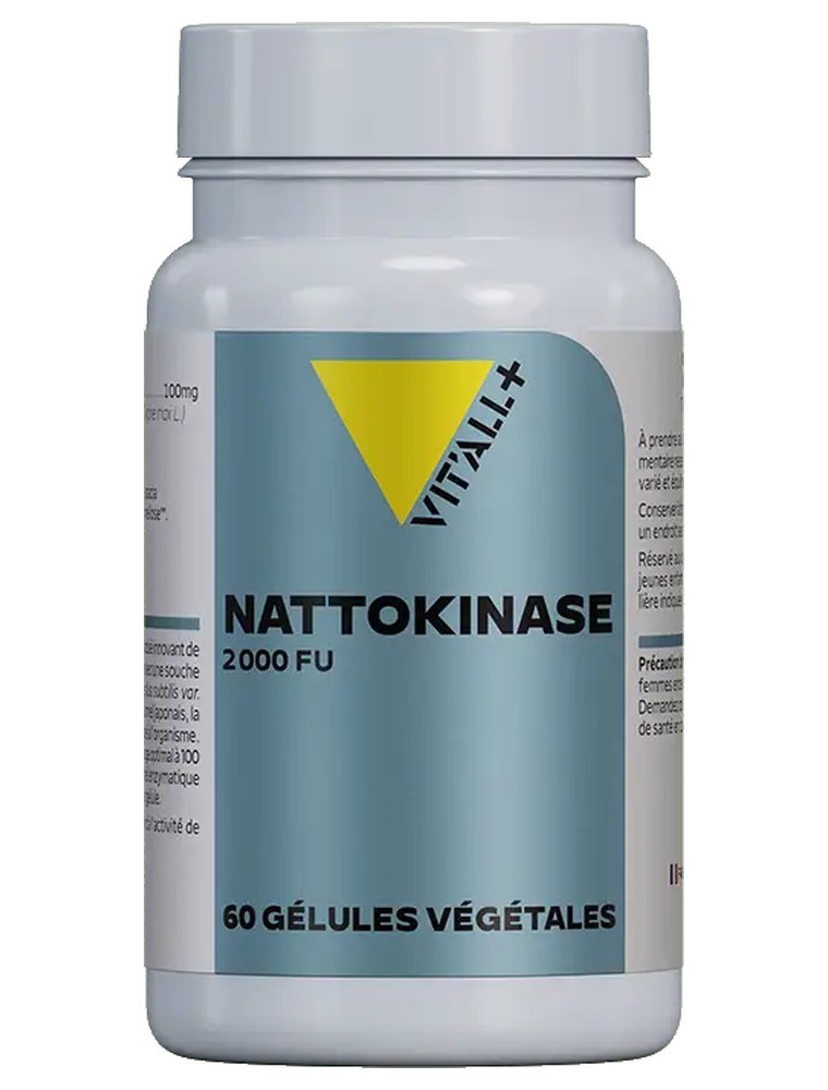 Image principale de la modale pour Nattokinase 2000 FU - Coeur et Tension 60 gélules végétales - Vit'all+