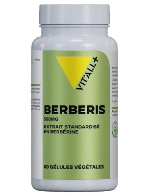 Image de Berberis 500mg - Digestion et Immunité 60 gélules végétales - Vit'all+ depuis Achetez les produits Vit'All + à l'herboristerie Louis