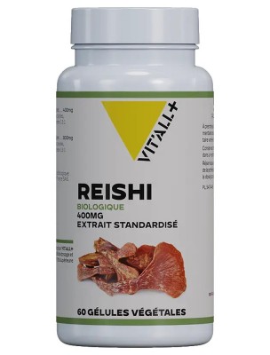 Image de Reishi 400mg Bio - Immunité 60 gélules végétales - Vit'all+ depuis Achetez les produits Vit'All + à l'herboristerie Louis (7)