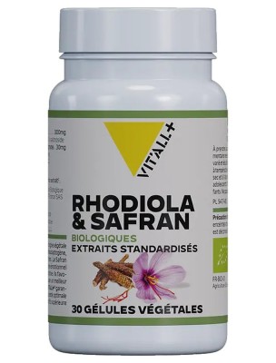 Image de Rhodiola et Safran Bio - Détente et Sommeil 30 gélules végétales - Vit'all+ depuis Achetez les produits Vit'All + à l'herboristerie Louis (7)