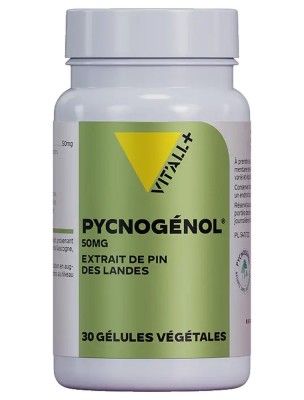 Image de Pycnogénol 50mg - Circulation 30 gélules végétales - Vit'all+ depuis Achetez les produits Vit'All + à l'herboristerie Louis (7)