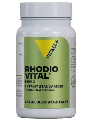 Image de Rhodio Vital 360mg - Stress et Fatigue 60 gélules - Vit'all+ depuis Achetez les produits Vit'All + à l'herboristerie Louis (7)