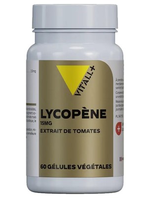 Image de Lycopène 15 mg - Antioxydant 60 gélules - Vit'all+ depuis Achetez les produits Vit'All + à l'herboristerie Louis (5)