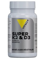 Image de Super K2 D3 - Ossature et Immunité 60 gélules végétales - Vit'all+ depuis Produits pour Sommeil et Énergie | Louis Herboristerie (27)