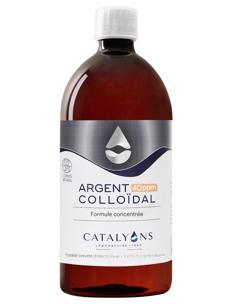 Image principale de la modale pour Argent colloïdal 40 ppm - Oligo-élément 1 Litre - Catalyons