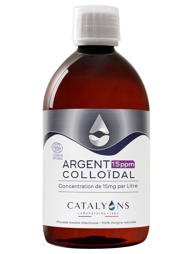 Image principale de la modale pour Argent colloïdal 15 ppm - Oligo-élément 500 ml - Catalyons