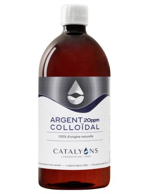 Image de Argent colloïdal 20 ppm -  Oligo-élément 1 litre - Catalyons depuis Achetez les produits Catalyons à l'herboristerie Louis