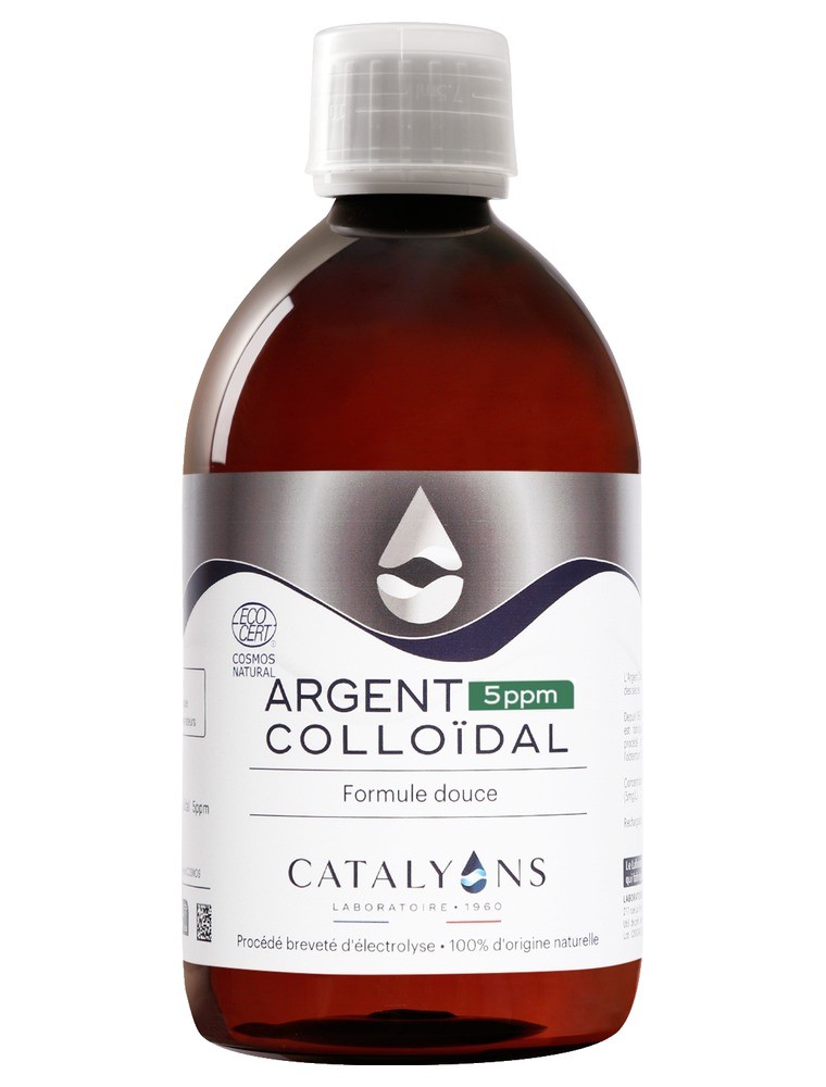 Image principale de la modale pour Argent colloïdal 5 ppm - Oligo-élément 500 ml - Catalyons