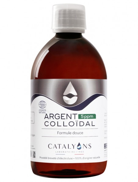 Argent colloïdal 5 ppm - Oligo-élément 500 ml - Catalyons
