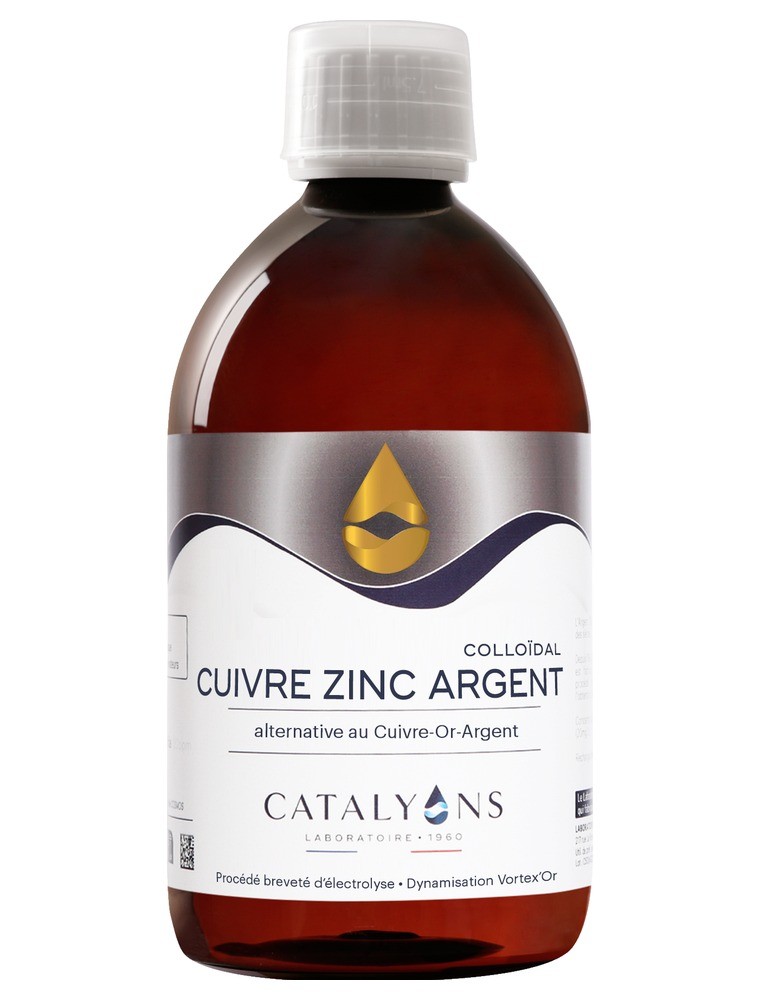 Image principale de la modale pour Cuivre, Zinc et Argent - Oligo-éléments 500 ml - Catalyons