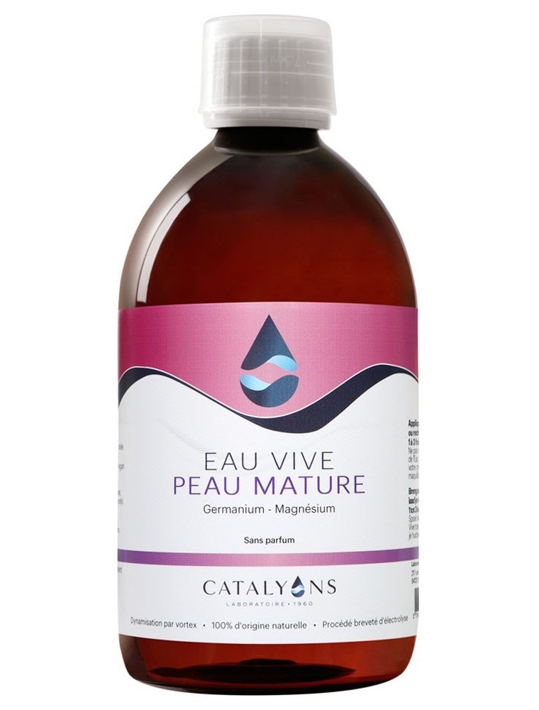 Image principale de la modale pour Eau Vive pour peaux matures à la Chlorophylle - Action régénératrice 500 ml - Catalyons