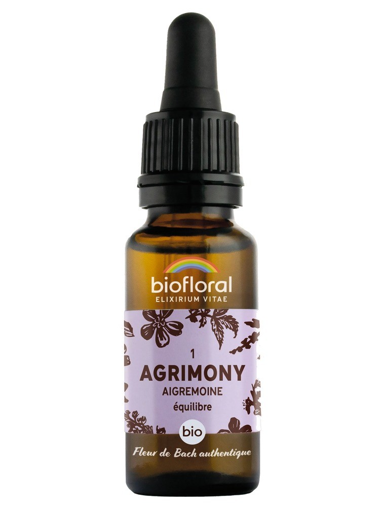Image principale de la modale pour Agrimony n°1 - Calme et Équilibre Bio aux Fleurs de Bach 20 ml - Biofloral