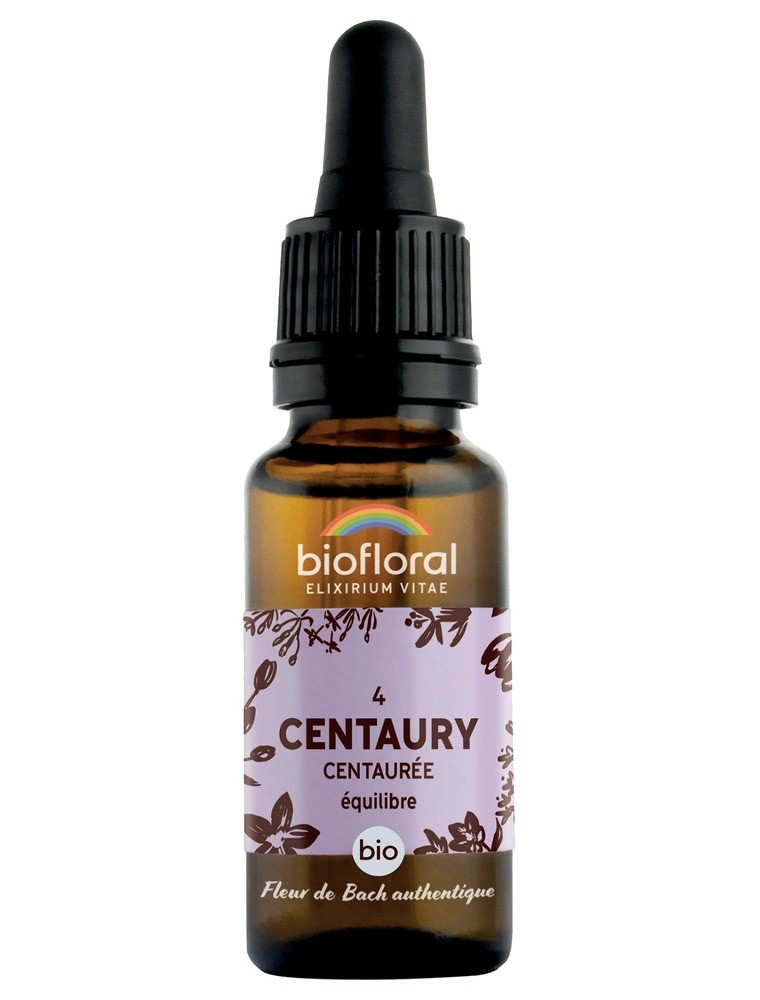 Image principale de la modale pour Centaury Centaurée n°4 - Calme et Équilibre Bio aux Fleurs de Bach 20 ml - Biofloral