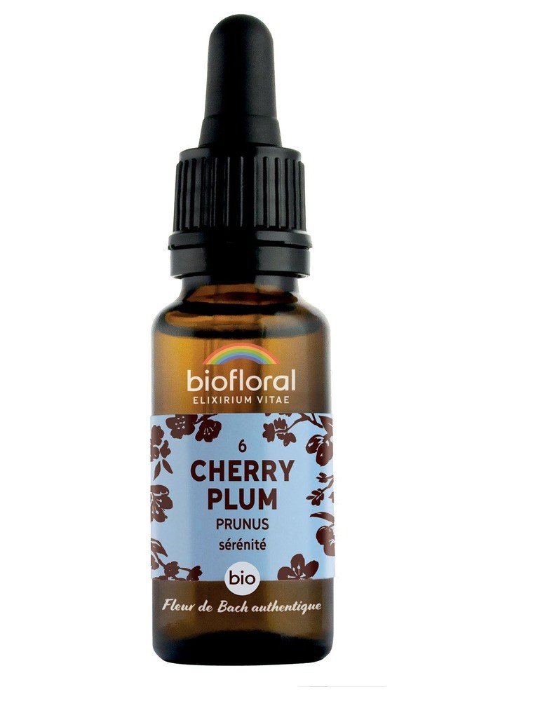 Image principale de la modale pour Cherry Plum Prunus n°6 - Confiance et Sérénité Bio aux Fleurs de Bach 20 ml - Biofloral