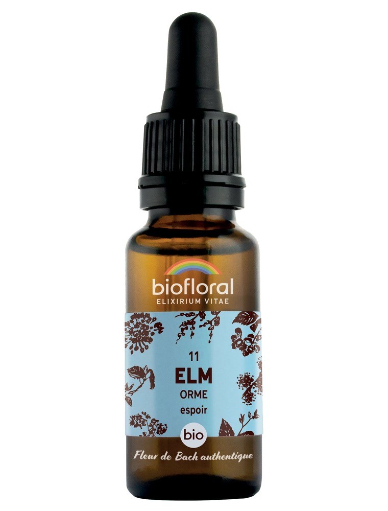Image principale de la modale pour Elm Orme n°11 - Courage et Espoir Bio aux Fleurs de Bach 20 ml - Biofloral