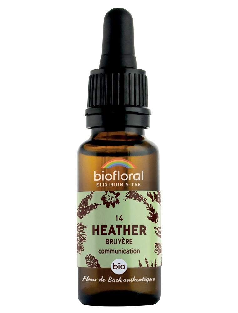 Image principale de la modale pour Heather Bruyère n°14 - Communication et Sociabilité Bio aux Fleurs de Bach 20 ml - Biofloral