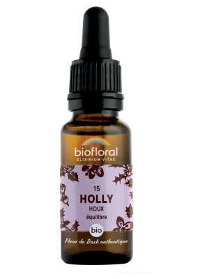 Image de Holly Houx n°15 - Equilibre et Calme Bio aux Fleurs de Bach 20 ml - Biofloral depuis Achetez les produits Biofloral à l'herboristerie Louis