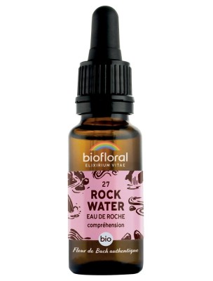 Image de Rock water n°27 - Acceptation et Compréhension Bio aux Fleurs de Bach 20 ml - Biofloral depuis Achetez les produits Biofloral à l'herboristerie Louis (2)