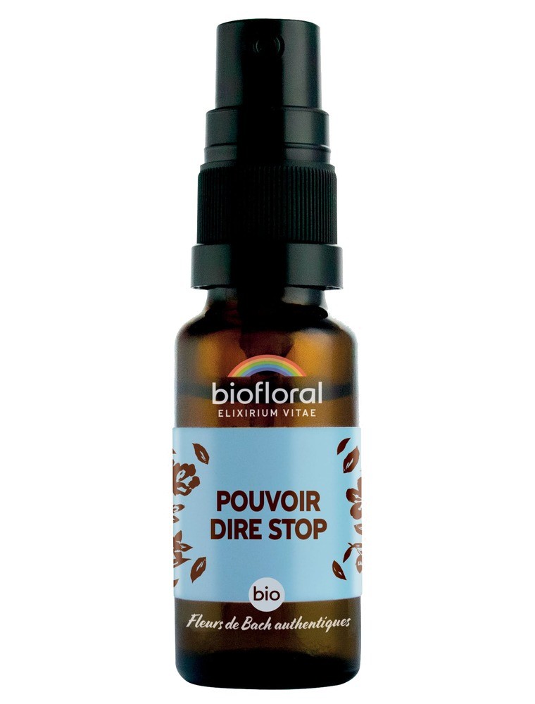 Image principale de la modale pour Pouvoir Dire Stop Bio - Spray Complexe Bio aux Fleurs de Bach 20 ml - Biofloral