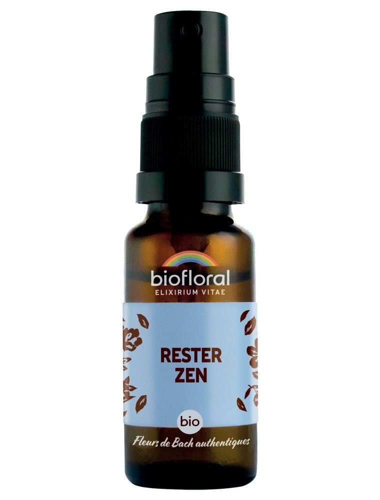 Image principale de la modale pour Rester Zen Bio - Spray Complexe Bio aux Fleurs de Bach 20 ml - Biofloral