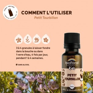 Image 81028 supplémentaire pour Petit Tourbillon Bio - Fleurs de Bach Granules 19,5 g - Biofloral