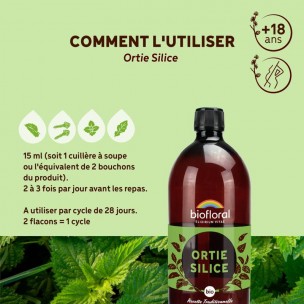 Image 81055 supplémentaire pour Ortie Silice Bio - Souplesse des articulations 1 L - Biofloral
