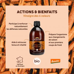 Image 81062 supplémentaire pour Vinaigre des 4 voleurs Bio - Recette originale 500 ml - Biofloral