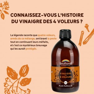 Image 81065 supplémentaire pour Vinaigre des 4 voleurs Bio - Recette originale 500 ml - Biofloral