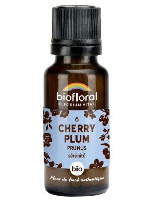 Image 81086 supplémentaire pour Cherry Plum Prunus n°6 - Confiance et Sérénité Bio aux Fleurs de Bach en granules 19,5 g - Biofloral