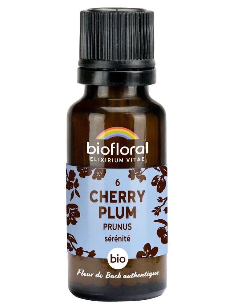 Image principale de la modale pour Cherry Plum Prunus n°6 - Confiance et Sérénité Bio aux Fleurs de Bach en granules 19,5 g - Biofloral