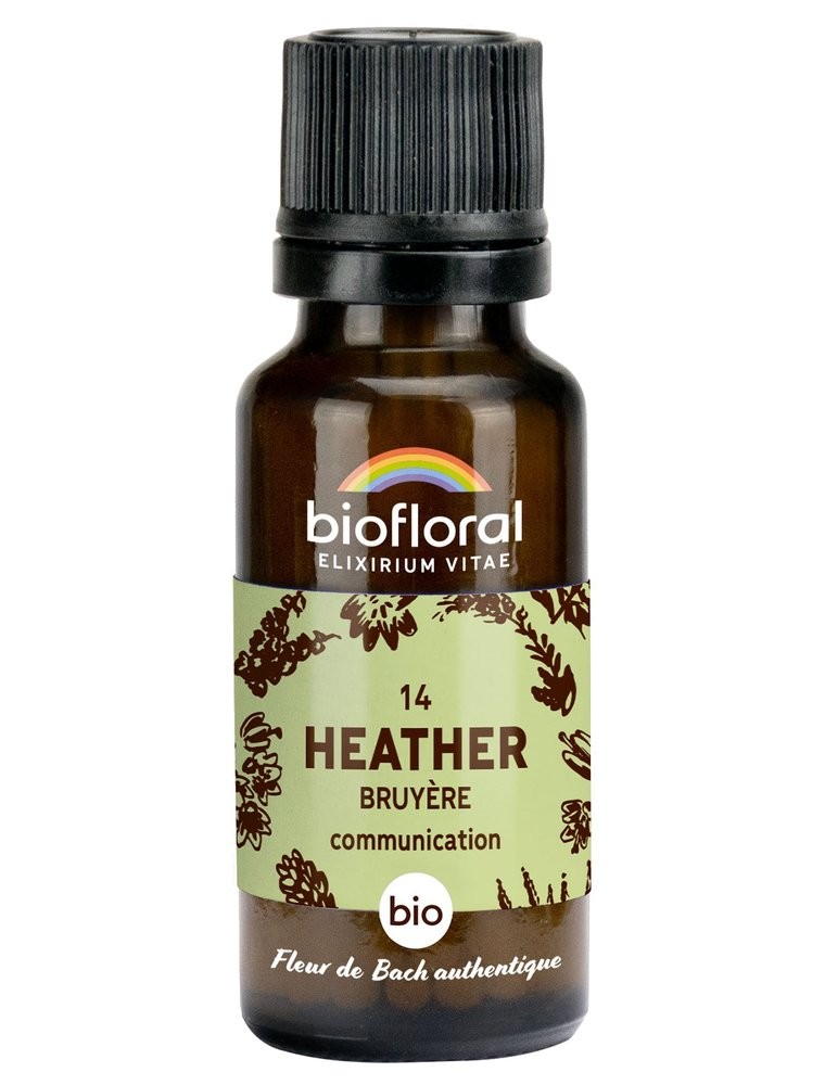 Image principale de la modale pour Heather Bruyère n°14 - Communication et Sociabilité Bio aux Fleurs de Bach en granules 19,5 g - Biofloral
