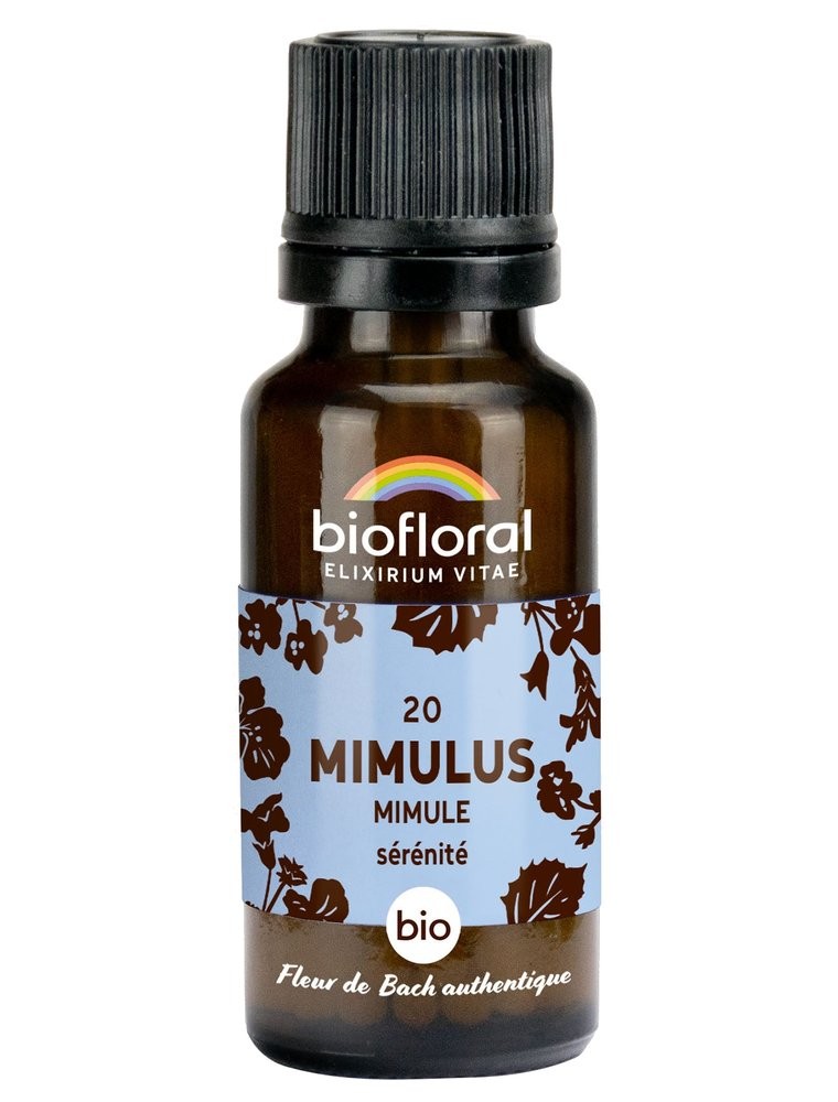 Image principale de la modale pour Mimulus Mimule n°20 - Confiance et Sérénité Bio aux Fleurs de Bach en granules 19,5 g - Biofloral