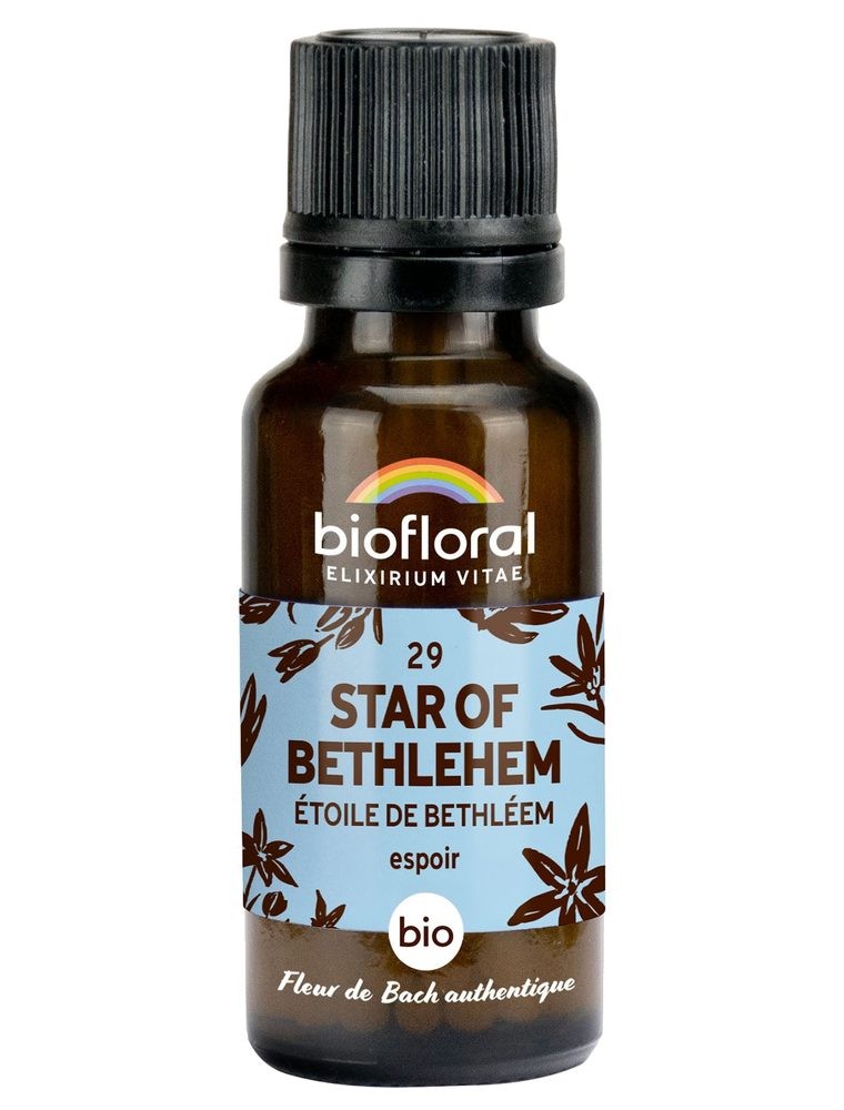 Image principale de la modale pour Star of Bethlehem Étoile de Bethléem n°29 - Courage et Espoir Bio aux Fleurs de Bach en granules 19,5 g - Biofloral