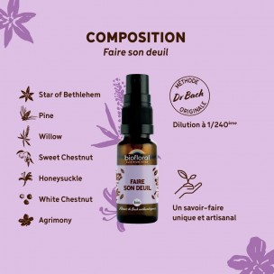 Image 81133 supplémentaire pour Faire son Deuil Bio - Spray Complexe Bio aux Fleurs de Bach 20 ml - Biofloral