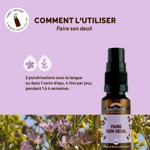 Image 81134 supplémentaire pour Faire son Deuil Bio - Spray Complexe Bio aux Fleurs de Bach 20 ml - Biofloral