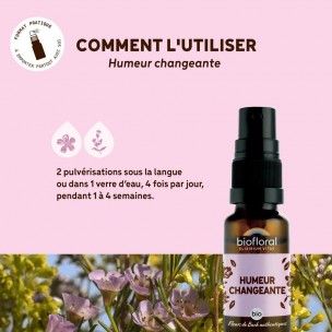 Image 81138 supplémentaire pour Humeur Changeante Bio - Spray Complexe Bio aux Fleurs de Bach 20 ml - Biofloral