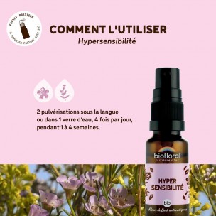 Image 81142 supplémentaire pour Hypersensibilité Bio - Spray Complexe Bio aux Fleurs de Bach 20 ml - Biofloral
