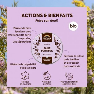 Image 81152 supplémentaire pour Faire son Deuil Bio - Complexe Bio aux Fleurs de Bach en pastilles 50 g - Biofloral