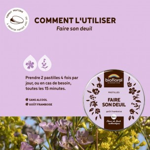 Image 81154 supplémentaire pour Faire son Deuil Bio - Complexe Bio aux Fleurs de Bach en pastilles 50 g - Biofloral