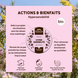 Image 81160 supplémentaire pour Hypersensibilité Bio - Complexe Bio aux Fleurs de Bach en pastilles 50 g - Biofloral