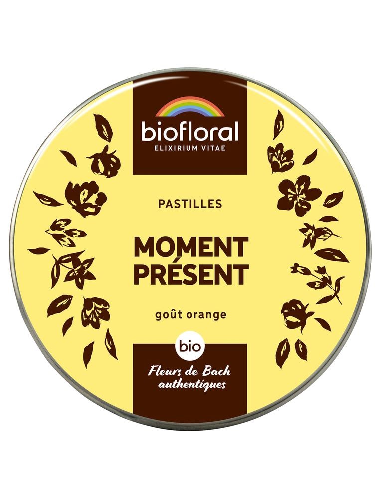 Image principale de la modale pour Moment Présent Bio - Complexe Bio aux Fleurs de Bach en pastilles 50 g - Biofloral