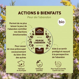 Image 81168 supplémentaire pour Peur de l'Abandon Bio - Complexe Bio aux Fleurs de Bach en pastilles 50 g - Biofloral