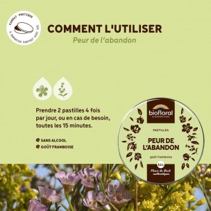 Image 81170 supplémentaire pour Peur de l'Abandon Bio - Complexe Bio aux Fleurs de Bach en pastilles 50 g - Biofloral