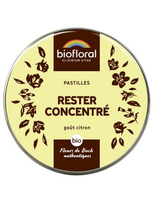 Image 81175 supplémentaire pour Rester Concentré Bio - Complexe Bio aux Fleurs de Bach en pastilles 50 g - Biofloral