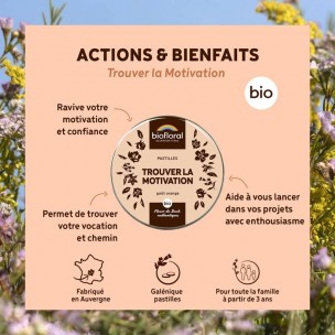 Image 81184 supplémentaire pour Trouver la Motivation Bio - Complexe Bio aux Fleurs de Bach en pastilles 50 g - Biofloral