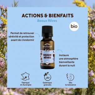 Image 81188 supplémentaire pour Beaux Rêves Bio - Fleurs de Bach Granules 19,5 g - Biofloral