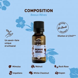 Image 81189 supplémentaire pour Beaux Rêves Bio - Fleurs de Bach Granules 19,5 g - Biofloral