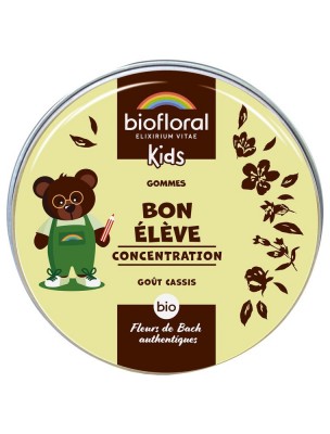 Image 81191 supplémentaire pour Bon Élève Bio - Fleurs de Bach pour les Enfants Gommes 45g - Biofloral