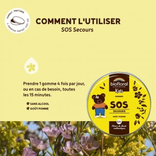 Image 81198 supplémentaire pour SOS Secours Bio - Fleurs de Bach pour les Enfants Gommes 45g - Biofloral